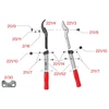Kép 4/4 - FELCO 221-70 kétkezes ágvágó olló (70 cm-es hossz)