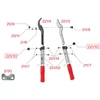 Kép 2/2 - FELCO 221/10 gumi ütköző szett FELCO 221-70, -80, -90 ágvágó ollóhoz, 2 db-os