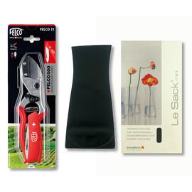 FELCO 31 rávágó metszőolló + FELCO 500 svájci bicska + ajándék FELCO váza
