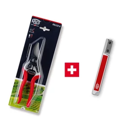 FELCO 6 metszőolló (jobbkezes, közepes méret) + FELCO 906 kompakt élező szerszám