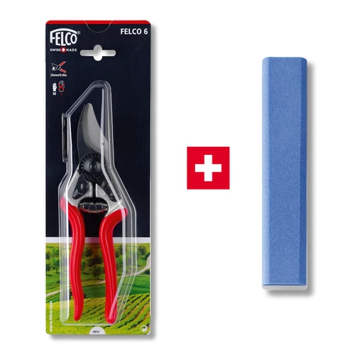 FELCO 6 metszőolló + FELCO 902 fenőkő